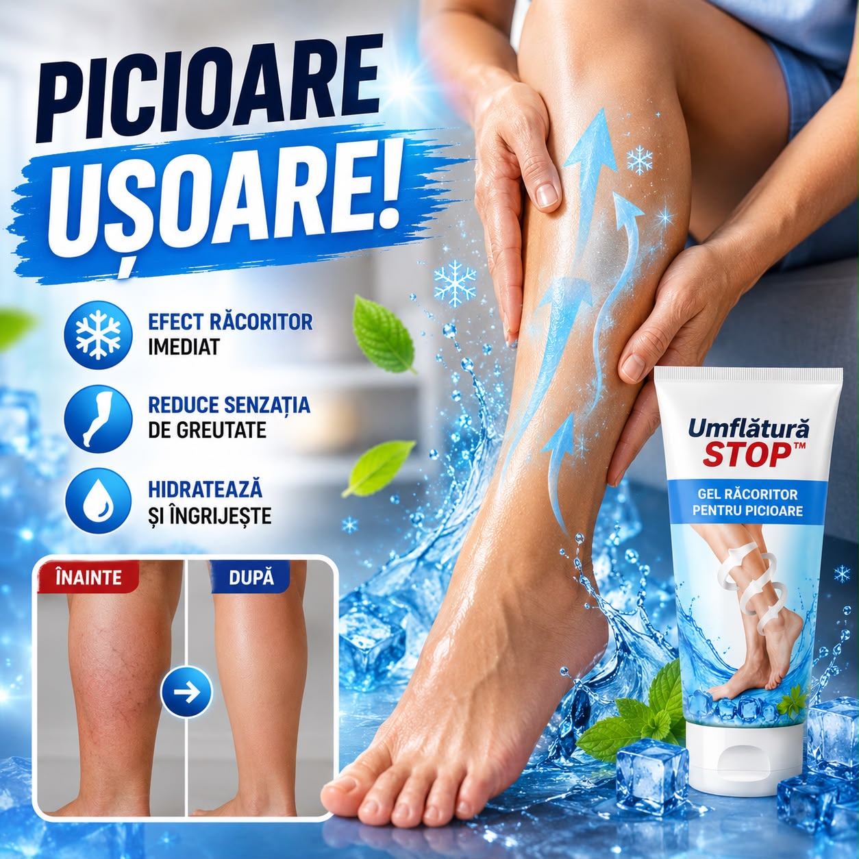 Cremă Pentru Picioare Și Mâini Umflate – UmflăturăSTOP™