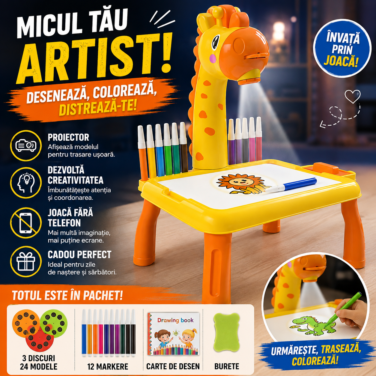 Proiector Pentru Desen GigiDraw™